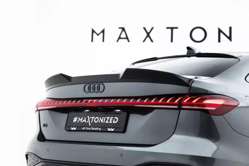Maxton Design Heckspoiler 3D für Audi A5 S-Line / S5 Limousine B10 Hochglanz schwarz – Ansicht 3