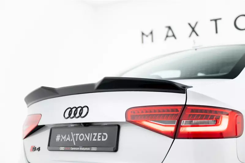 Maxton Design Heckspoiler 3D für Audi S4 Limousine B8 Facelift Hochglanz schwarz – Ansicht 1