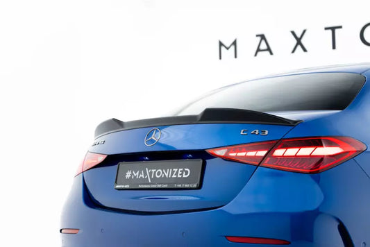 Maxton Design Heckspoiler 3D für Mercedes C 43 / AMG-Line Limousine W206 Hochglanz schwarz – Ansicht 1