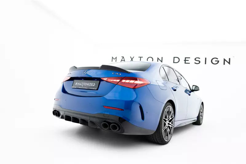 Maxton Design Heckspoiler 3D für Mercedes C 43 / AMG-Line Limousine W206 Hochglanz schwarz – Ansicht 3
