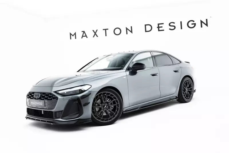 Maxton Design Seitenschweller (Paar) für Audi A5 S-Line / S5 Limousine / Avant B10 Hochglanz schwarz – Ansicht 1