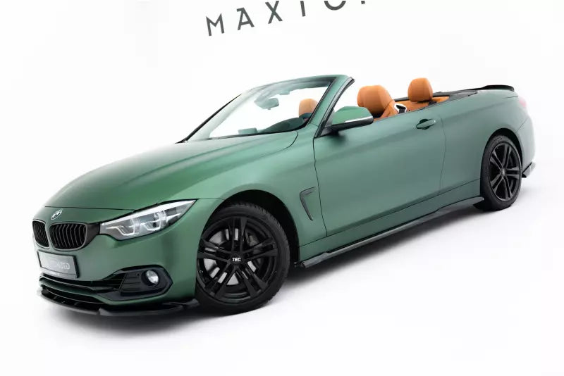 Maxton Design Seitenschweller (Paar) für BMW 4er Cabrio / Coupe F33 / F32 Hochglanz schwarz – Ansicht 3