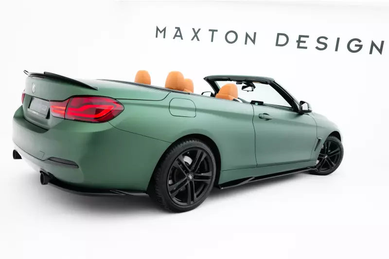 Maxton Design Seitenschweller (Paar) für BMW 4er Cabrio / Coupe F33 / F32 Hochglanz schwarz – Ansicht 4