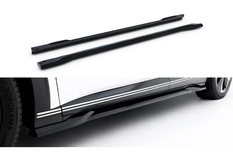 Maxton Design Seitenschweller (Paar) für Kia EV6 Mk1 Hochglanz schwarz – Ansicht 2
