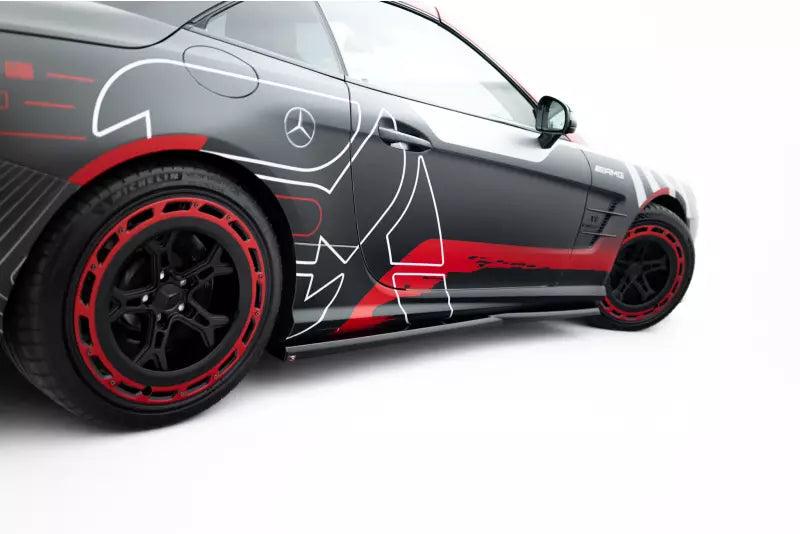 Maxton Design Seitenschweller (Paar) für Mercedes SL 63 AMG R231 Hochglanz schwarz – Ansicht 3