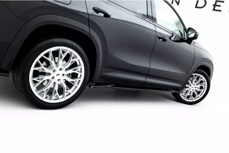 Maxton Design Seitenschweller (Paar) für Skoda Kodiaq Mk2 Hochglanz schwarz – Ansicht 3