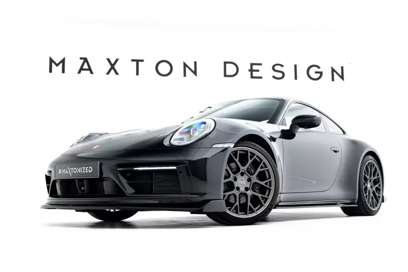 Maxton Design Seitenschweller (Paar) V.1 für Porsche 911 Carrera Sport Design 992 Hochglanz schwarz – Ansicht 1