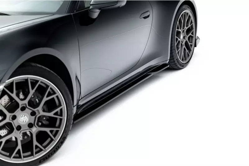Maxton Design Seitenschweller (Paar) V.1 für Porsche 911 Carrera Sport Design 992 Hochglanz schwarz – Ansicht 2