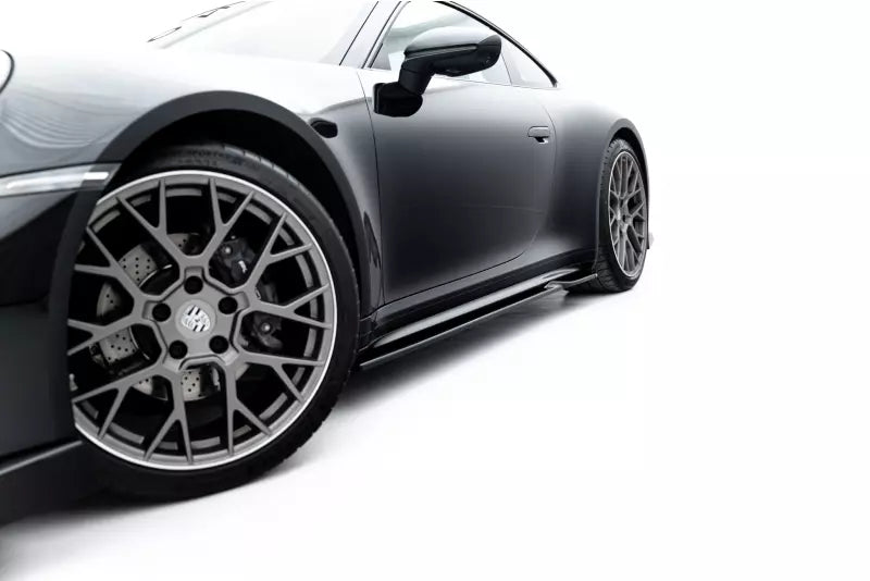 Maxton Design Seitenschweller (Paar) V.1 für Porsche 911 Carrera Sport Design 992 Hochglanz schwarz – Ansicht 3