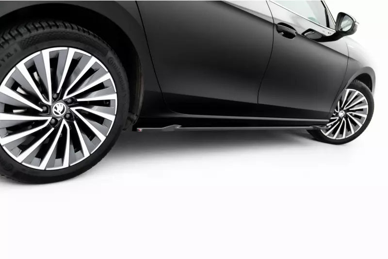 Maxton Design Seitenschweller (Paar) V.1 für Skoda Superb Mk4 Hochglanz schwarz – Ansicht 3