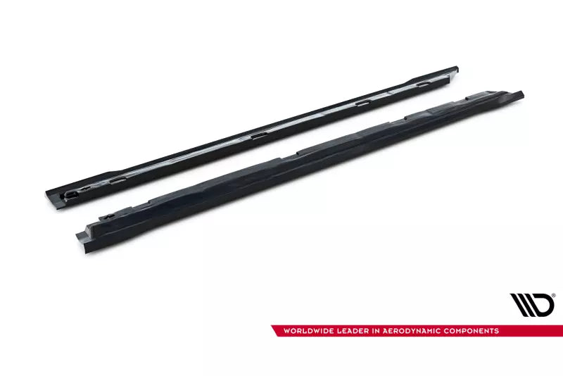 Maxton Design Seitenschweller (Paar) V.1 für Skoda Superb Mk4 Hochglanz schwarz – Ansicht 4