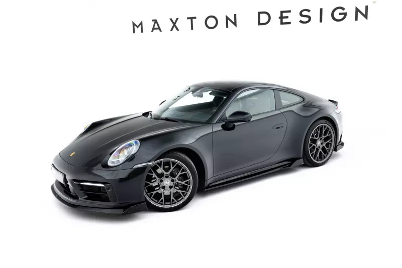 Maxton Design Seitenschweller (Paar) V.2 für Porsche 911 Carrera Sport Design 992 Hochglanz schwarz – Ansicht 1