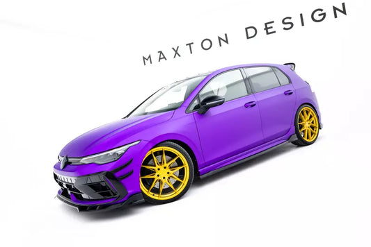 Maxton Design Seitenschweller (Paar) V.4 für VW Golf 8 R / Golf 8 R Facelift Hochglanz schwarz – Ansicht 1