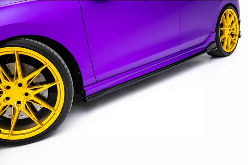Maxton Design Seitenschweller (Paar) V.4 für VW Golf 8 R / Golf 8 R Facelift Hochglanz schwarz – Ansicht 2