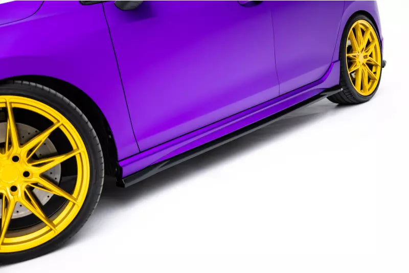Maxton Design Seitenschweller (Paar) V.5 für VW Golf 8 R / Golf 8 R Facelift Hochglanz schwarz – Ansicht 2