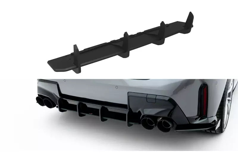 Maxton Design Street Pro Heckdiffusor für BMW M135i F70 Schwarz – Ansicht 2