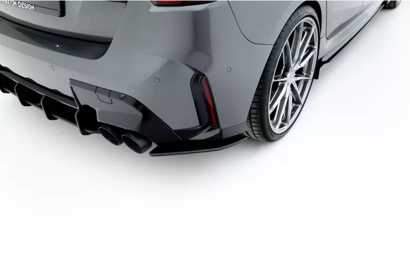 Maxton Design Street Pro Diffusor Flaps V.1 für BMW M135i F70 Schwarz – Ansicht 1