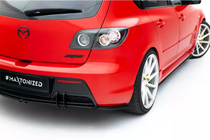Maxton Design Street Pro Diffusor Flaps für Mazda 3 MPS Mk1 EU Version Schwarz – Ansicht 2
