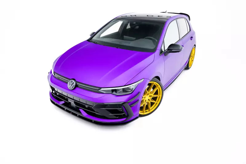Maxton Design Street Pro Frontlippe für VW Golf 8 R Facelift Schwarz – Ansicht 2