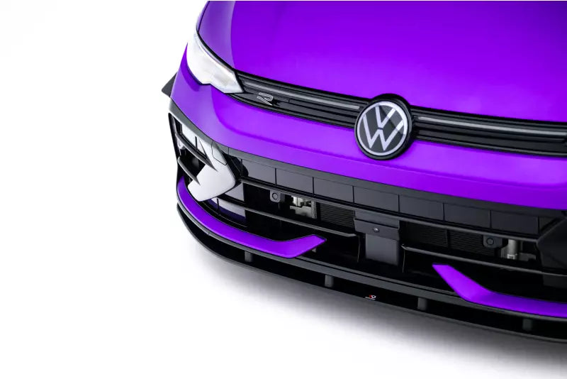 Maxton Design Street Pro Frontlippe für VW Golf 8 R Facelift Schwarz – Ansicht 3