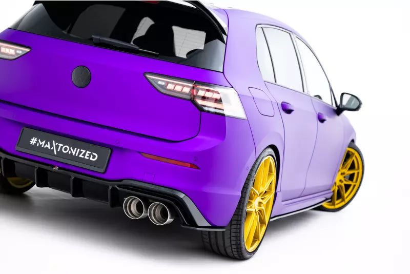 Maxton Design Street Pro Diffusor Flaps V.2 für VW Golf 8 R / VW Golf 8 R Facelift Schwarz – Ansicht 2