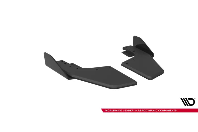 Maxton Design Street Pro Diffusor Flaps V.2 für VW Golf 8 R / VW Golf 8 R Facelift Schwarz mit Hochglanz Flaps – Ansicht 4
