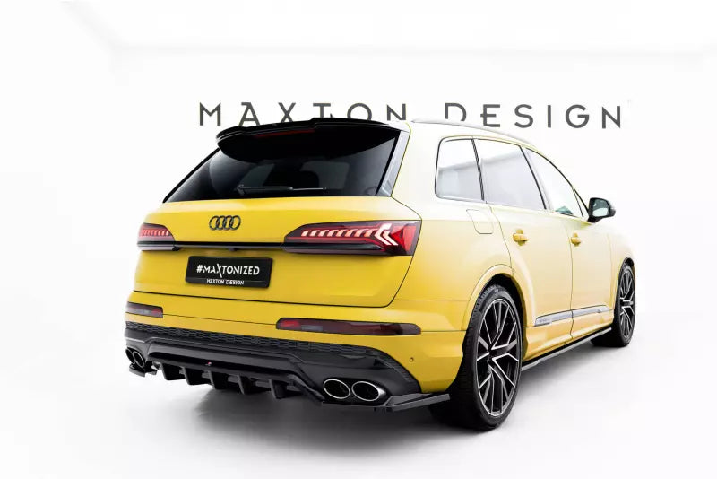 Maxton Design mittlerer Heckdiffusor DTM Look für Audi SQ7 Mk2 Facelift Hochglanz schwarz – Ansicht 4