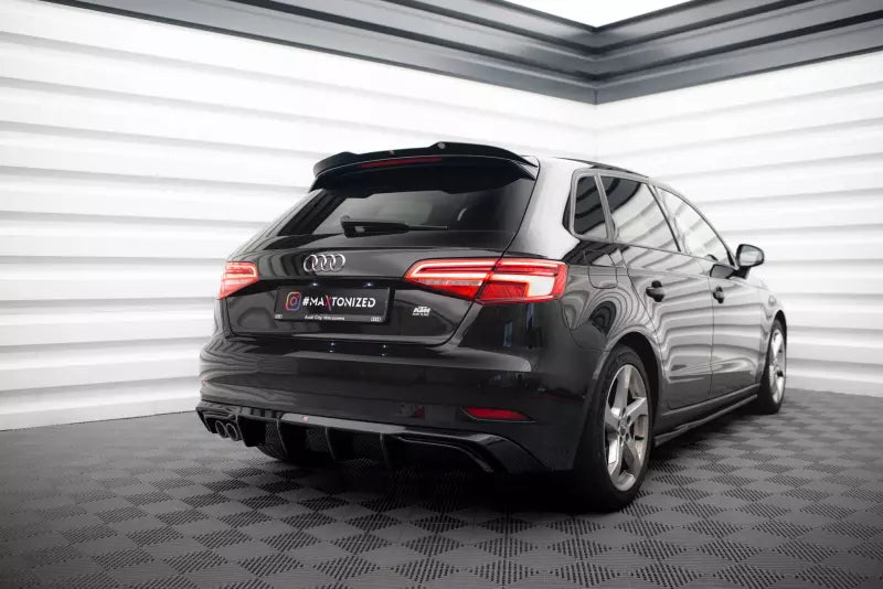 Maxton Design Heckdiffusor V.2 für Audi A3 Sportback 8V Facelift Hochglanz schwarz – Ansicht 2