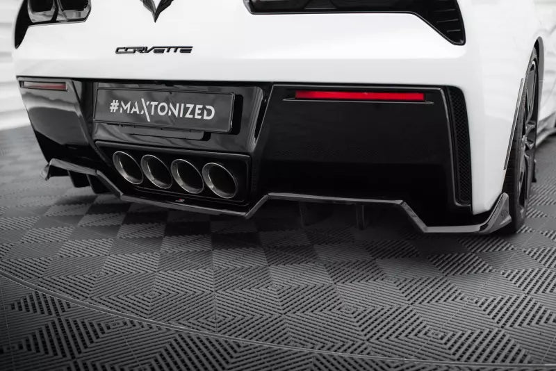 Maxton Design Heckdiffusor für Chevrolet Corvette C7 Stingray Hochglanz schwarz – Ansicht 1