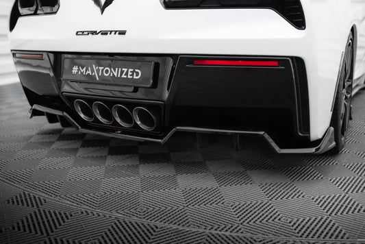 Maxton Design Heckdiffusor für Chevrolet Corvette C7 Stingray Hochglanz schwarz – Ansicht 1