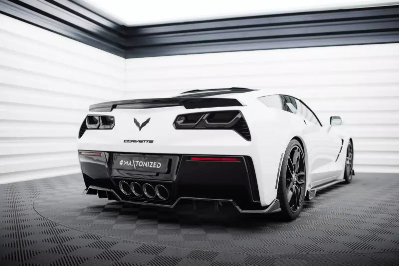 Maxton Design Heckdiffusor für Chevrolet Corvette C7 Stingray Hochglanz schwarz – Ansicht 3