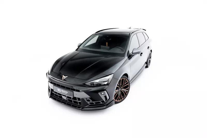 Maxton Design Frontlippe V.1 für Cupra Leon Mk1 Facelift schwarz Hochglanz – Ansicht 1