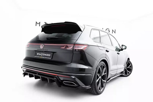 Maxton Design Heckdiffusor für VW Touareg R-line Mk3 Facelift Hochglanz schwarz – Ansicht 1