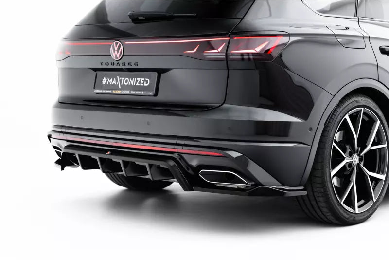 Maxton Design Heckdiffusor für VW Touareg R-line Mk3 Facelift Hochglanz schwarz – Ansicht 2