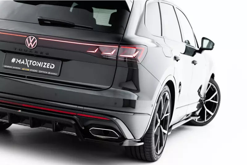 Maxton Design Heckdiffusor für VW Touareg R-line Mk3 Facelift Hochglanz schwarz – Ansicht 3