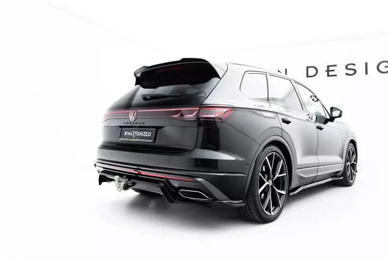 Maxton Design Heckdiffusor für VW Touareg R-line Mk3 Facelift Hochglanz schwarz – Ansicht 4