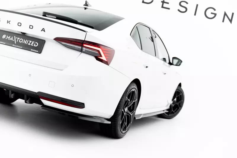 Maxton Design Diffusor Flaps für Skoda Octavia Liftback / Combi Mk4 Facelift Hochglanz schwarz – Ansicht 2