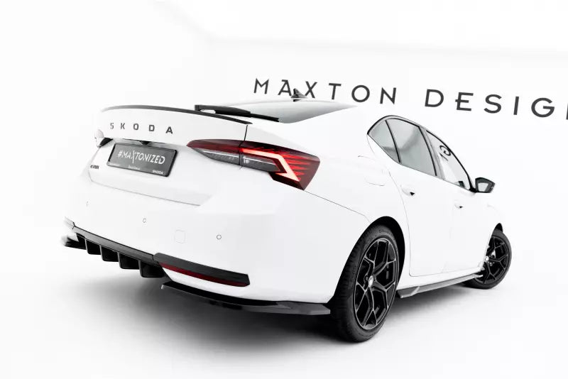 Maxton Design Diffusor Flaps für Skoda Octavia Liftback / Combi Mk4 Facelift Hochglanz schwarz – Ansicht 3