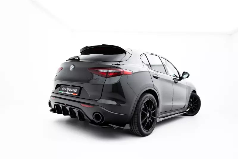 Maxton Design Diffusor Flaps V.2 für Alfa Romeo Stelvio Mk1 Hochglanz schwarz – Ansicht 3