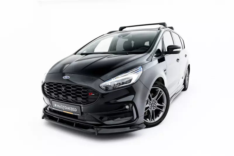 Maxton Design Frontlippe für Ford S-Max ST-Line Mk2 Facelift Hochglanz schwarz – Ansicht 2