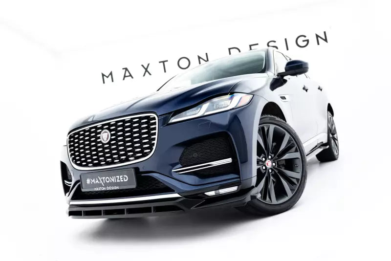 Maxton Design Frontlippe für Jaguar F-Pace R-Sport Mk1 Facelift Hochglanz schwarz – Ansicht 2