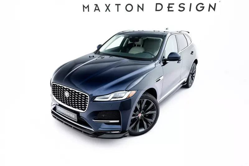 Maxton Design Frontlippe für Jaguar F-Pace R-Sport Mk1 Facelift Hochglanz schwarz – Ansicht 3