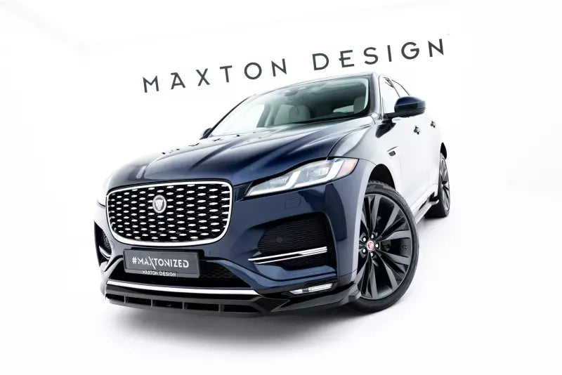 Maxton Design Frontlippe für Jaguar F-Pace R-Sport Mk1 Facelift Hochglanz schwarz – Ansicht 4