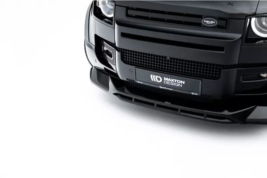Maxton Design Frontlippe für Land Rover Defender Mk4 Hochglanz schwarz – Ansicht 1