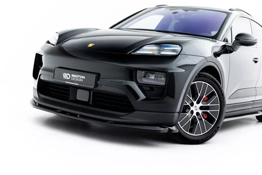 Maxton Design Frontlippe für Porsche Macan EV Mk1 Hochglanz schwarz – Ansicht 1