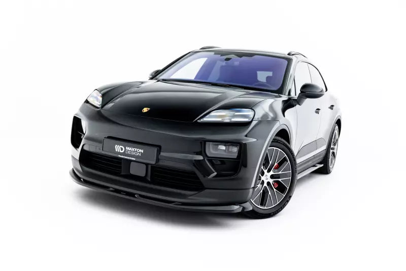 Maxton Design Frontlippe für Porsche Macan EV Mk1 Hochglanz schwarz – Ansicht 2