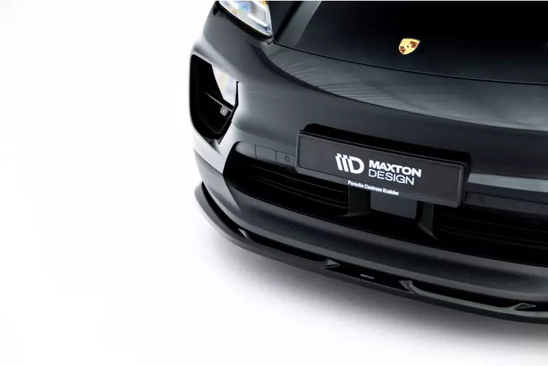 Maxton Design Frontlippe für Porsche Macan EV Mk1 Hochglanz schwarz – Ansicht 3