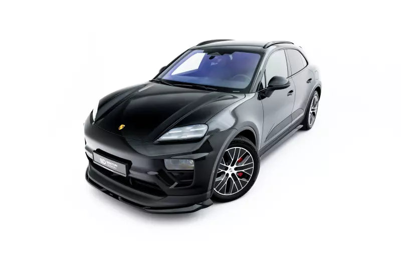 Maxton Design Frontlippe für Porsche Macan EV Mk1 Hochglanz schwarz – Ansicht 4