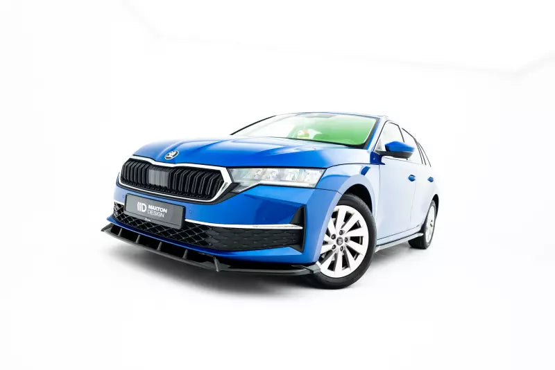 Maxton Design Frontlippe für Skoda Octavia Liftback / Combi Mk4 Facelift Hochglanz schwarz – Ansicht 2
