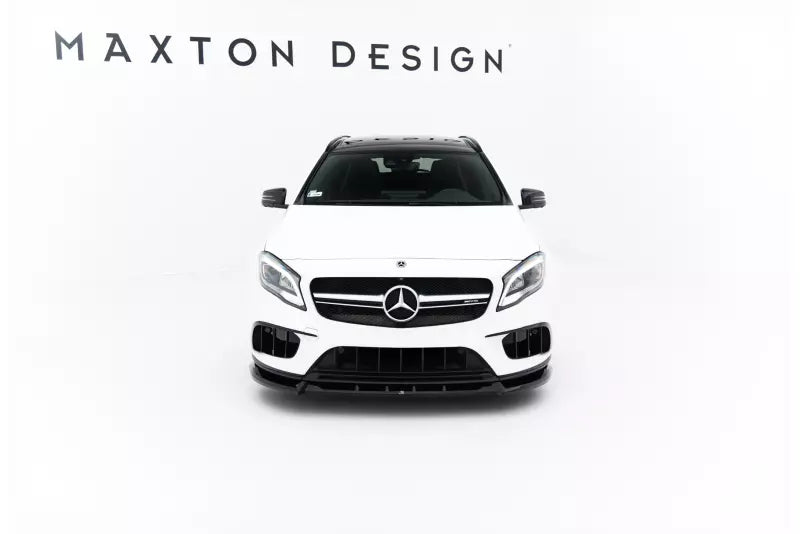 Maxton Design Frontlippe V.1 für Mercedes GLA 45 AMG X156 Facelift Hochglanz schwarz – Ansicht 3